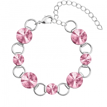 Náramek Rivoli 8-12 Lt. rose Swarovski elements