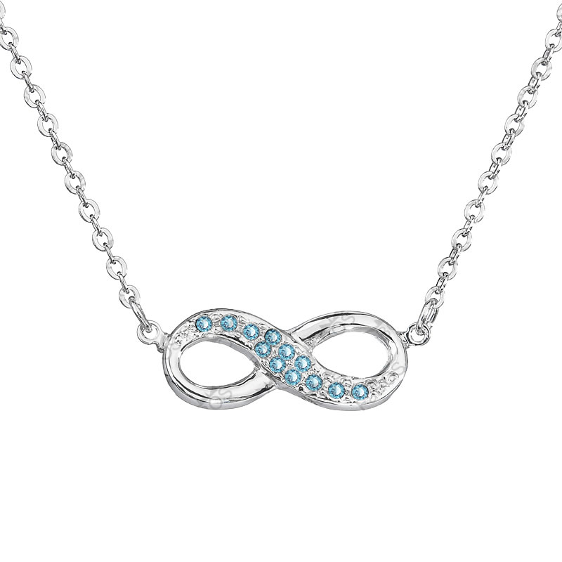 Náhrdelník Nekonečno Aquamarine SWAROVSKI