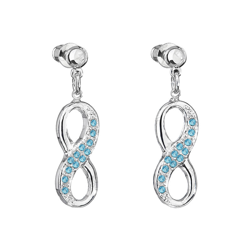 Náušnice Nekonečno Aquamarine SWAROVSKI