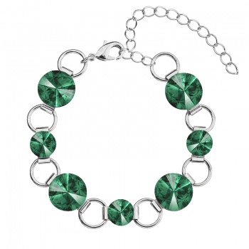 Náramek Rivoli 8-12 Emerald Swarovski elements