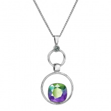 Náhrdelník Styl kroužky Scarabeus Green SWAROVSKI