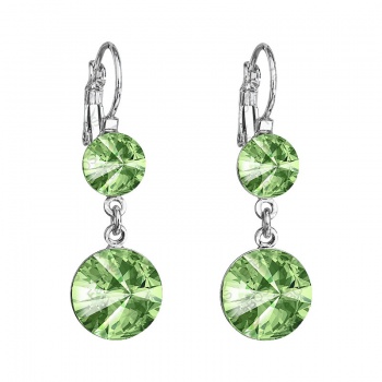 Náušnice Rivoli 8-12 Peridot SWAROVSKI