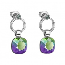 Náušnice Styl kroužky Scarabeus Green SWAROVSKI