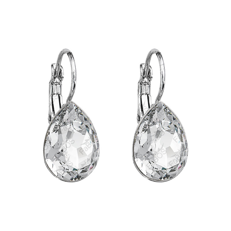 Earrings pear 14mm crystal FABOS