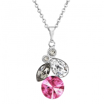 Náhrdelník Hruška s Rivoli Rose SWAROVSKI