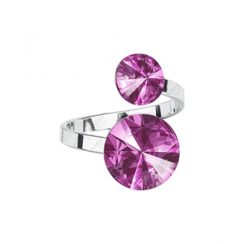 Prsten Rivoli 8-12 Fuchsia SWAROVSKI