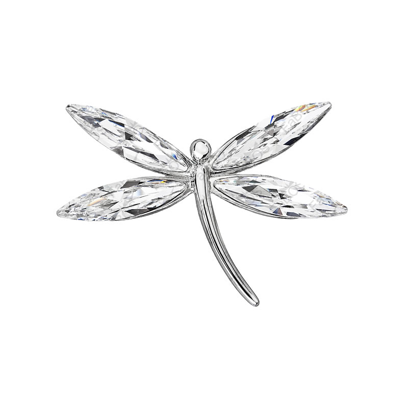 Broche libellule crystal FABOS