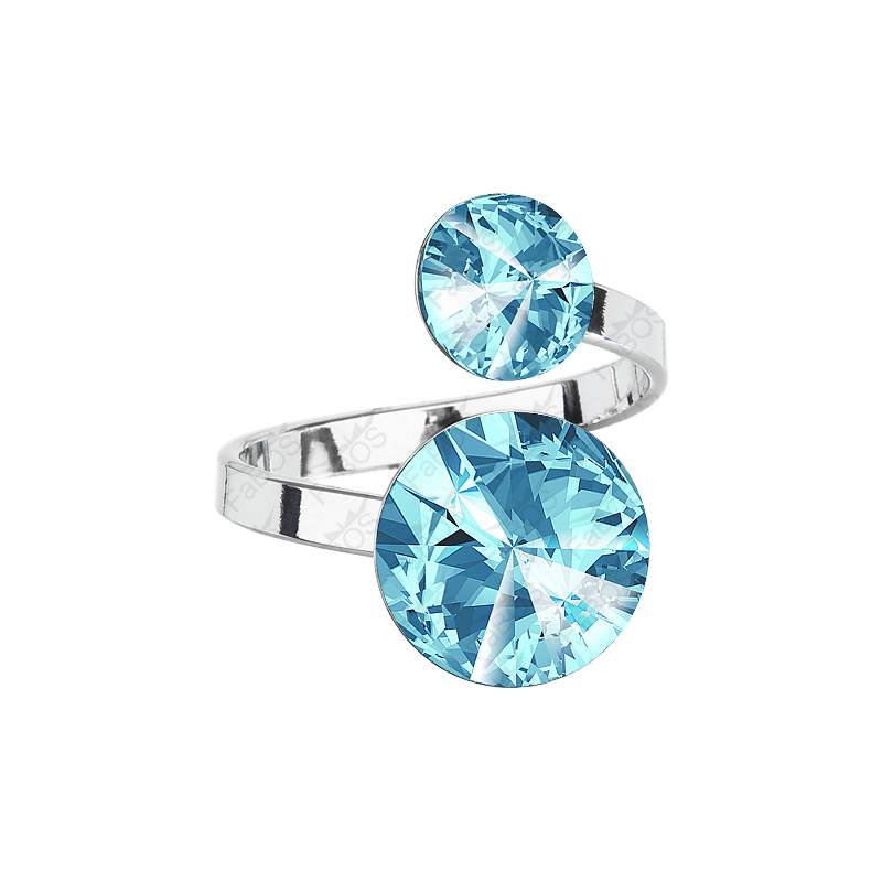 Prsten Rivoli 8-12 Aquamarine SWAROVSKI