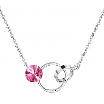 Náhrdelník Rivoli s kroužky Rose SWAROVSKI