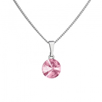 Collier rivoli 8mm light rose FABOS