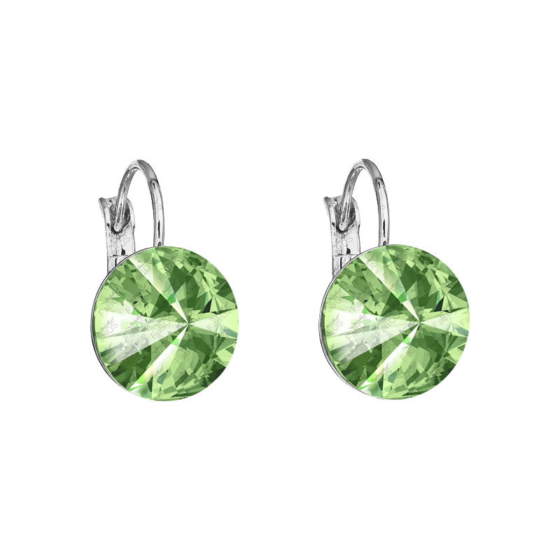 Náušnice Rivoli 12mm klapka Peridot SWAROVSKI