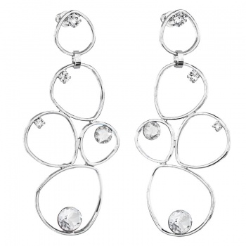 Naušnice Velká slza se šatony Crystal SWAROVSKI