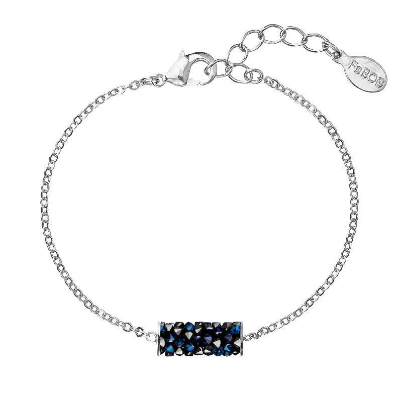 Náramek Fine Rocks Tube Bermuda Blue SWAROVSKI