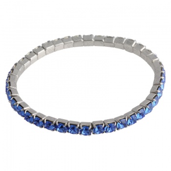 Náramek natahovací s šatony Sapphire SWAROVSKI