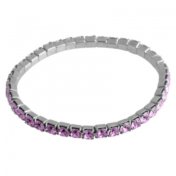 Náramek natahovací s šatony Violet SWAROVSKI