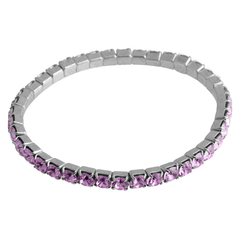 Náramek natahovací s šatony Violet SWAROVSKI