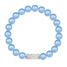 Náramek natahovací s perlami Light Blue SWAROVSKI Náramek natahovací s perlami Light Blue SWAROVSKI