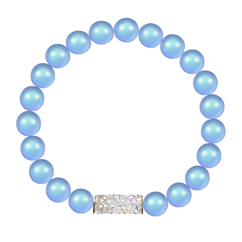Náramek natahovací s perlami Light Blue SWAROVSKI Náramek natahovací s perlami Light Blue SWAROVSKI