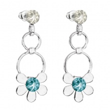 Náušnice visací Summer Flower Blue SWAROVSKI