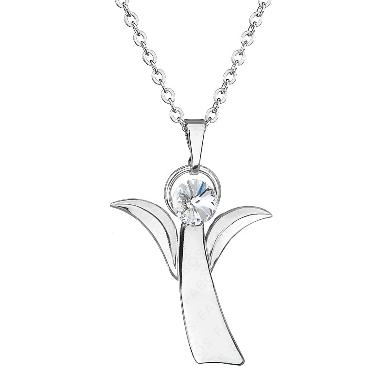 Collier ange de l'espoir cristal FABOS