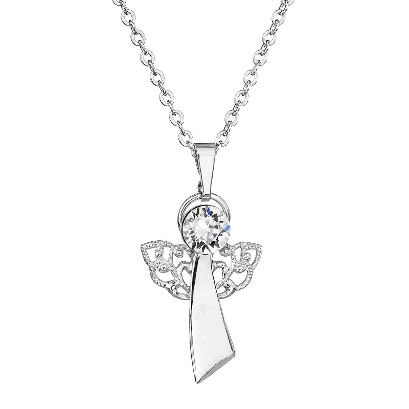 Collier ange de la foi cristal FABOS