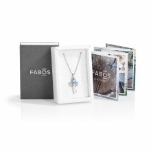 Collier ange de la foi light sapphire shimmer FABOS