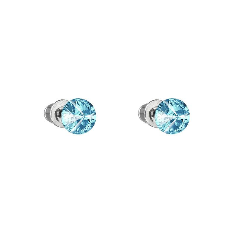 Náušnice Rivoli 6mm Aquamarine SWAROVSKI