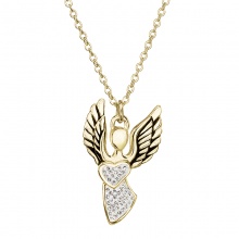 Náhrdelník Anděl lásky Crystal pozlacený FABOS Náhrdelník Anděl lásky Crystal pozlacený FABOS