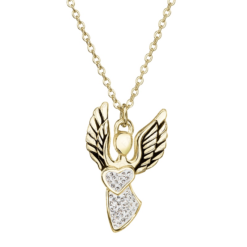 Náhrdelník Anděl lásky Crystal pozlacený FABOS Náhrdelník Anděl lásky Crystal pozlacený FABOS