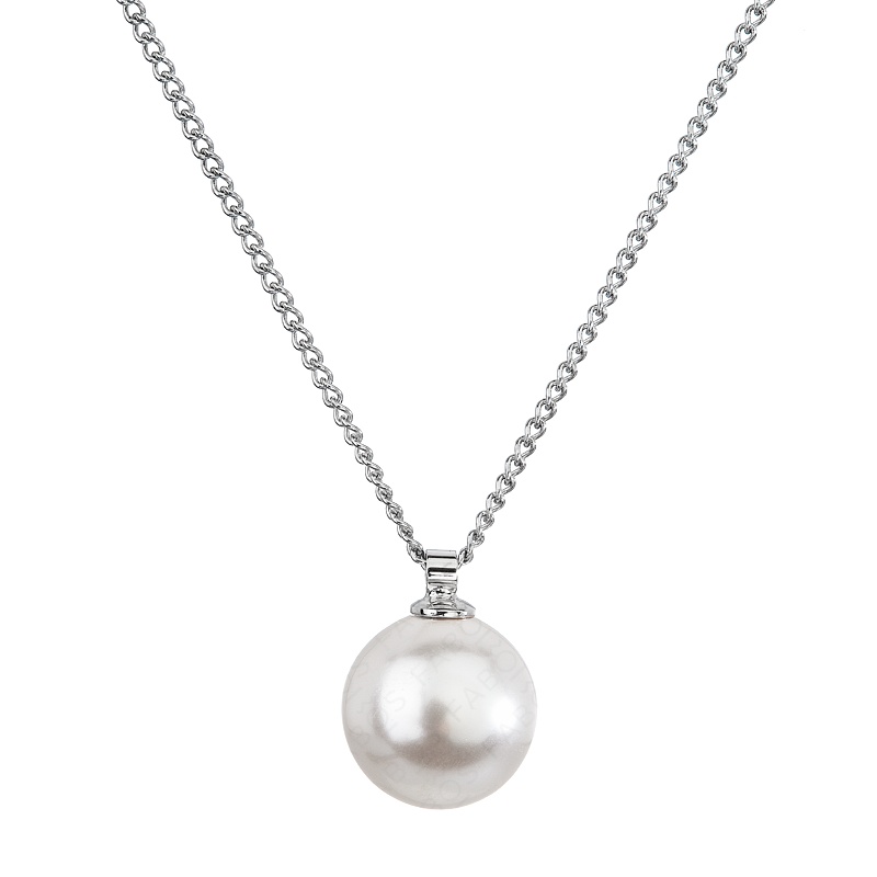 Náhrdelník perla 12mm bílá FABOS