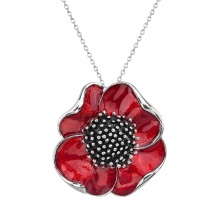 Collier coquelicot FABOS