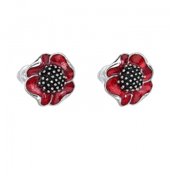 Boucles d'oreilles coquelicot FABOS