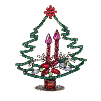 Dekorace vánoční stromek smrk svíčky FABOS