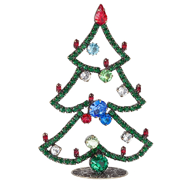 Decoration Christmas tree spruce with decorations FABOS