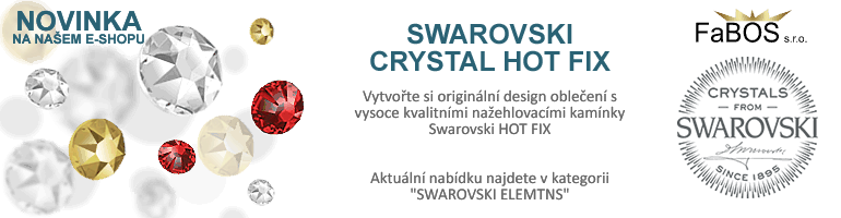 fabos, swarovski, hotfix, nazehlovaci, kaminky, cystals, elements, obleceni, rose